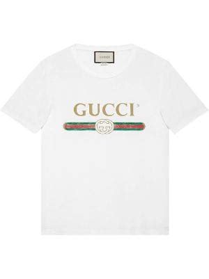 maglietta gucci uomo bianca con logo|Nuova collezione di maglieria da uomo di Gucci su FARFETCH.